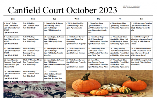 Canfield Court October 2023