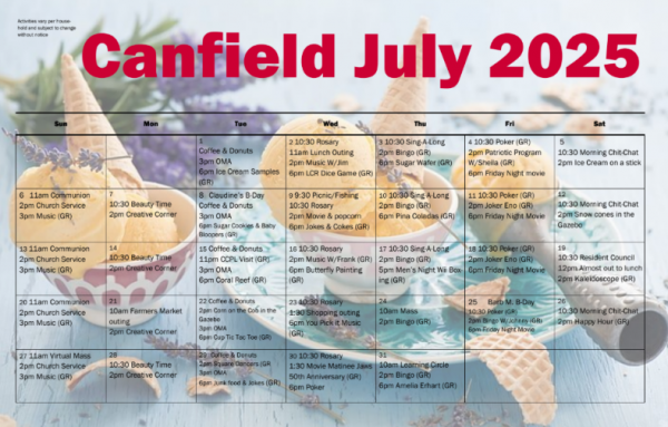 Canfield July 25