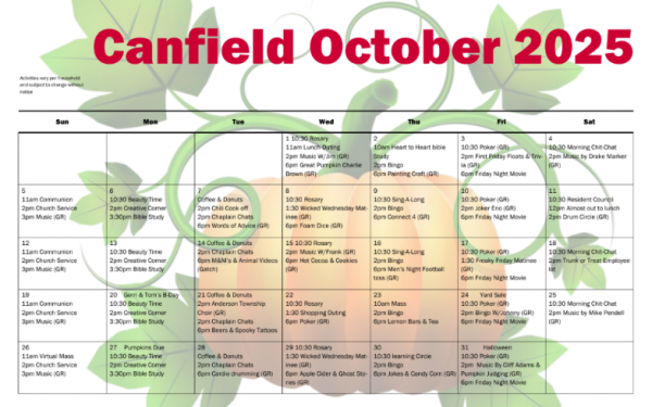 Canfield Court Oct 2025