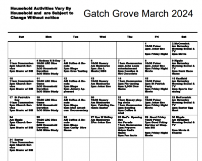 Gatch Grove March 2024