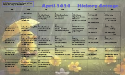 Hickory Cottage April 2024
