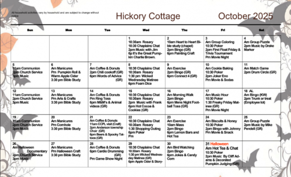 Hickory Cottage Oct 2025