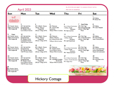 Hickory Cottage April 2023