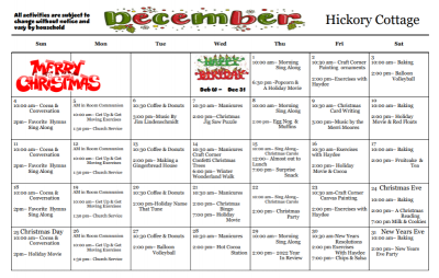 Hickory Cottage December 2022