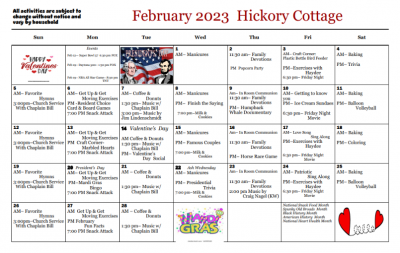 Hickory Cottage February 2023