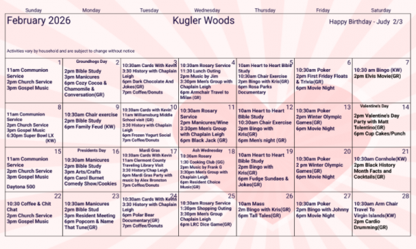 Kugler Woods Feb 2026