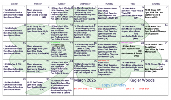 Kugler Woods March 26