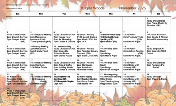 Kugler Woods Nov 2025