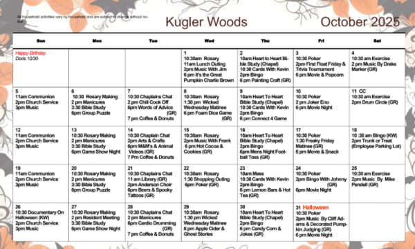 Kugler Woods Oct 2025