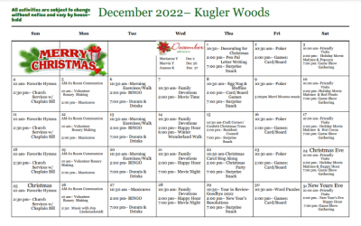 Kugler Woods December 2022