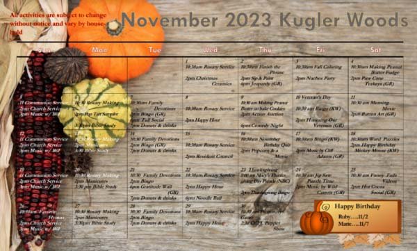 Kugler Woods Nov 2023