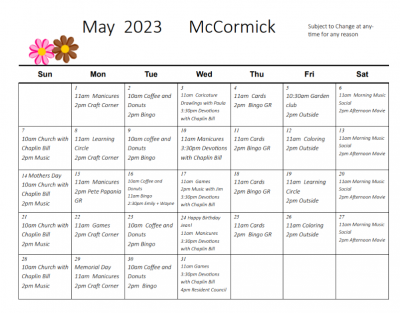 Mccormick Landing 2023