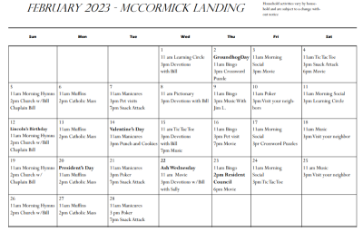 McCormick Landing Feb 2023