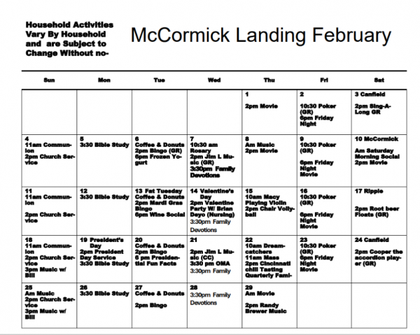 McCormick Landing Feb 2024