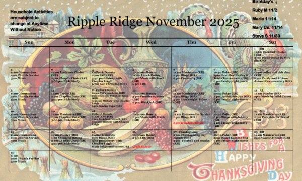 Ripple Ridge Nov 2025