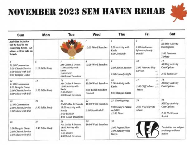 Rehab nov 2023