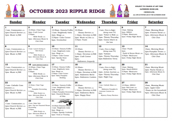 October 2023 Ripple Ridge