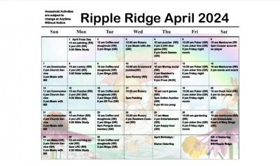 Ripple Ridge April 2024