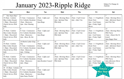 Ripple Ridge Jan 2023
