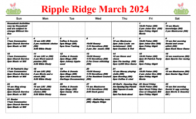 Ripple Ridge March 2024