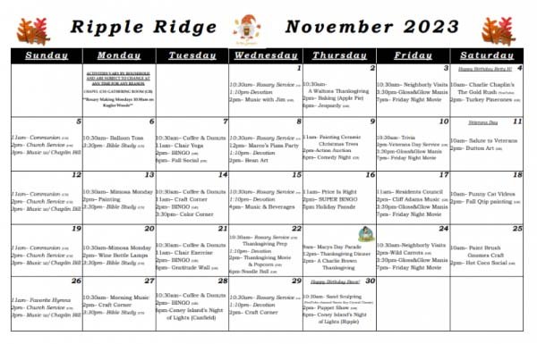 Ripple Ridge Nov 2023