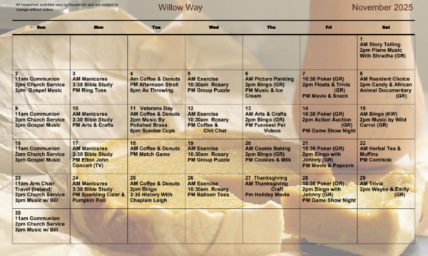 Willow Way Nov 2025