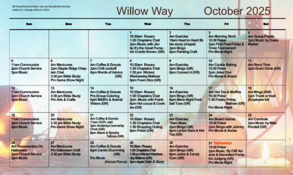 Willow Way Oct 2025