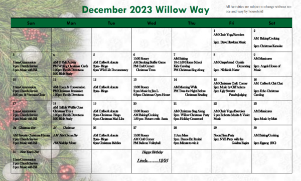 Willow Way Dec 2023