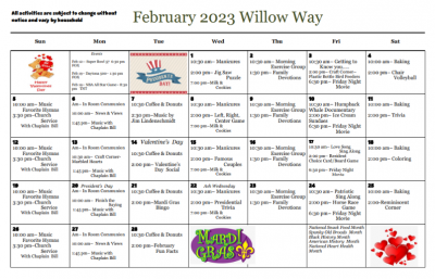 Willow Way February 2023