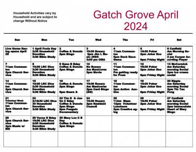 Gatch Grove April 2024