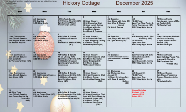 Hickory Cottage Dec 2025