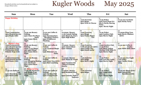 Kugler Woods May 2025