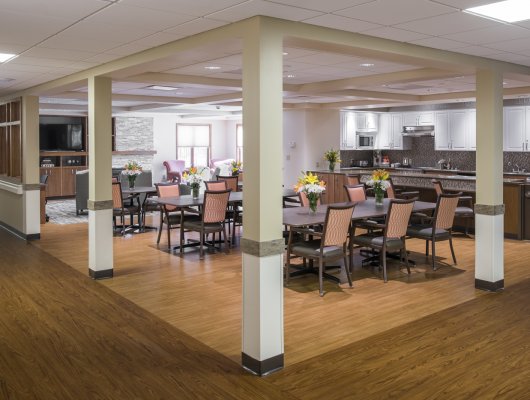 Memory Care Dining Room at SEM Haven