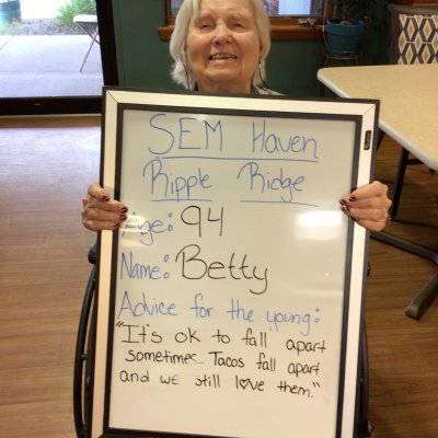Advice from Betty age 94