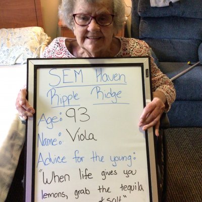 Advice from Viola age 93