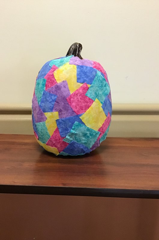 decorated pumpkin