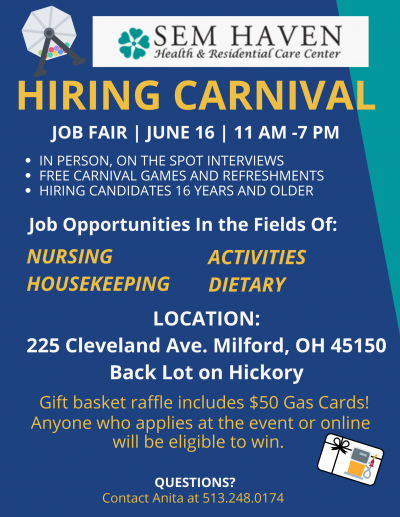 Hiring carnival flyer