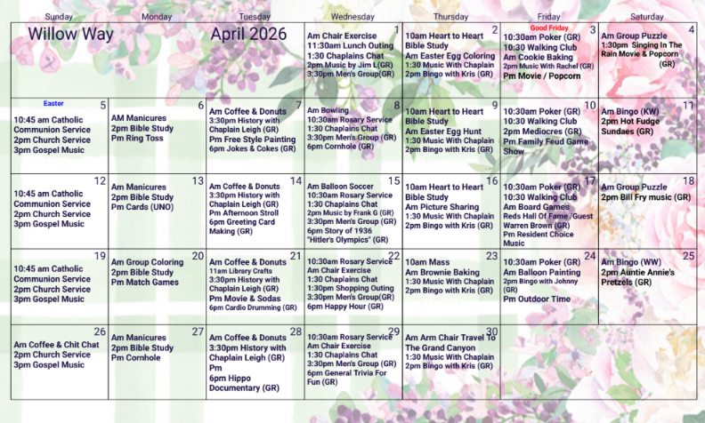 WILLOW WAY - April 2026 